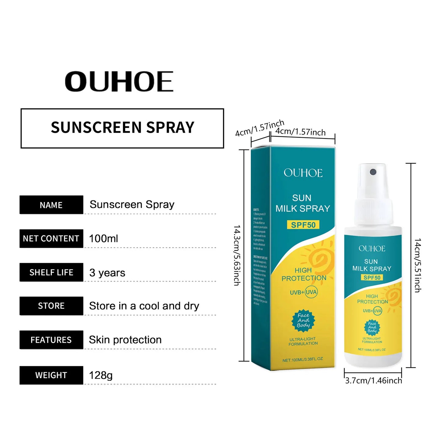 SPF 50 Sunscreen Spray