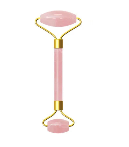 Rose Quartz Face Massage Roller Natural Jade Scraper Plate Double Head Slimming Face Massager Roller Face Anti Wrinkle Removal