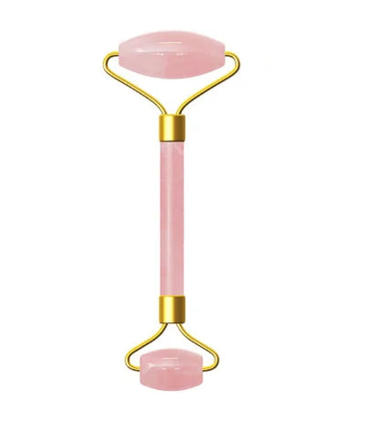 Rose Quartz Face Massage Roller Natural Jade Scraper Plate Double Head Slimming Face Massager Roller Face Anti Wrinkle Removal