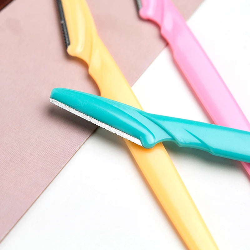 5/10/15Pcs Eyebrow Trimmer Makeup Tools Safe Eye Brow Razor Face Body Hair Removal Shaver Blades Woman Eyebrows Shaping Knife