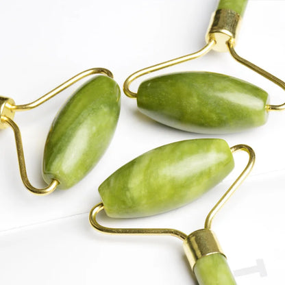 Rose Quartz Face Massage Roller Natural Jade Scraper Plate Double Head Slimming Face Massager Roller Face Anti Wrinkle Removal