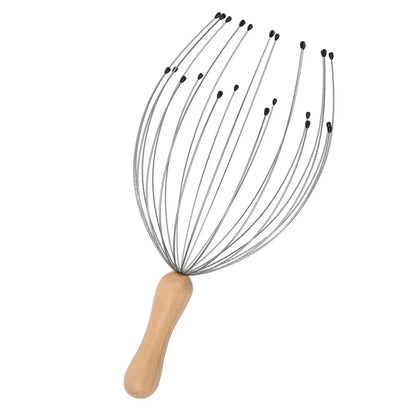 Head Massager Head Scratching Octopus Scalp 24 Fingers Non Soul Extractor Divine Head Relaxing For Extracting Hair Healthy Care