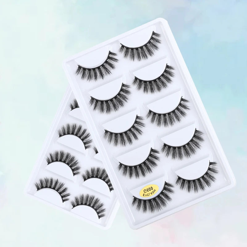 YSDO 1Pair Glue-free Magnetic Eyelashes Natural 3D Mink Eyelashes 2025 New Reusable Sensitive Eye Friendly Magnet Eyelash Kit