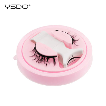 YSDO 1Pair Glue-free Magnetic Eyelashes Natural 3D Mink Eyelashes 2025 New Reusable Sensitive Eye Friendly Magnet Eyelash Kit