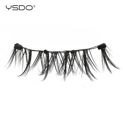 YSDO 1Pair Glue-free Magnetic Eyelashes Natural 3D Mink Eyelashes 2025 New Reusable Sensitive Eye Friendly Magnet Eyelash Kit