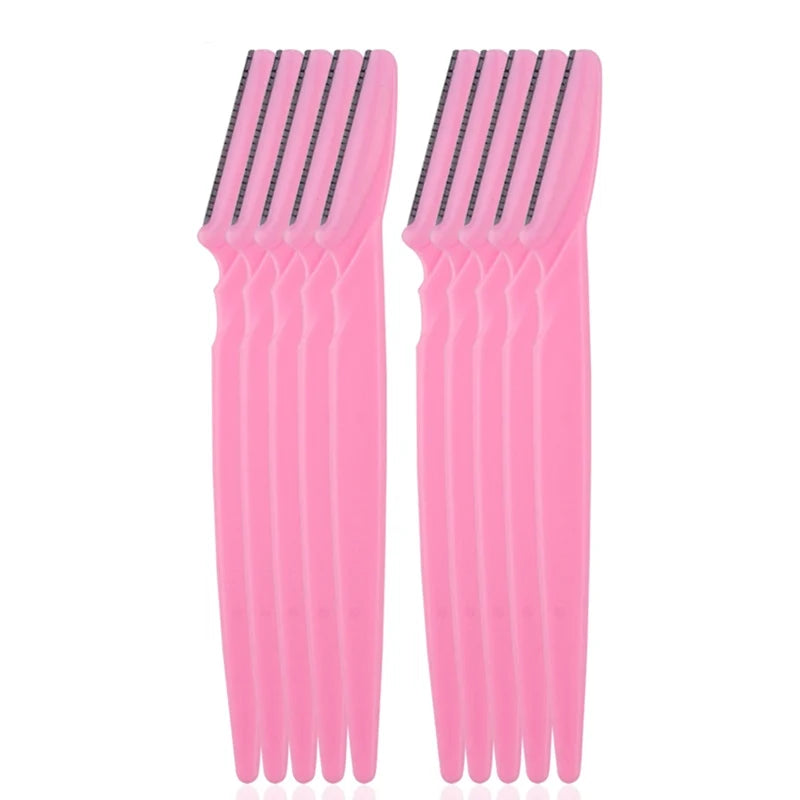 5/10/15Pcs Eyebrow Trimmer Makeup Tools Safe Eye Brow Razor Face Body Hair Removal Shaver Blades Woman Eyebrows Shaping Knife