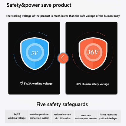 Heating Massage Eye Mask - Hot Compress Relieves Fatigue/Dark Circles, Aids Sleep, 3 Gears Heat & Vibration (For Eye Strain)