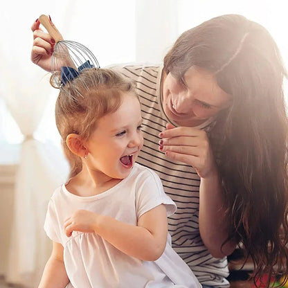 Head Massager Head Scratching Octopus Scalp 24 Fingers Non Soul Extractor Divine Head Relaxing For Extracting Hair Healthy Care