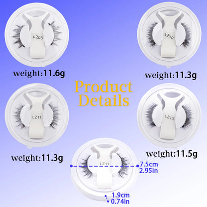 YSDO 1Pair Glue-free Magnetic Eyelashes Natural 3D Mink Eyelashes 2025 New Reusable Sensitive Eye Friendly Magnet Eyelash Kit