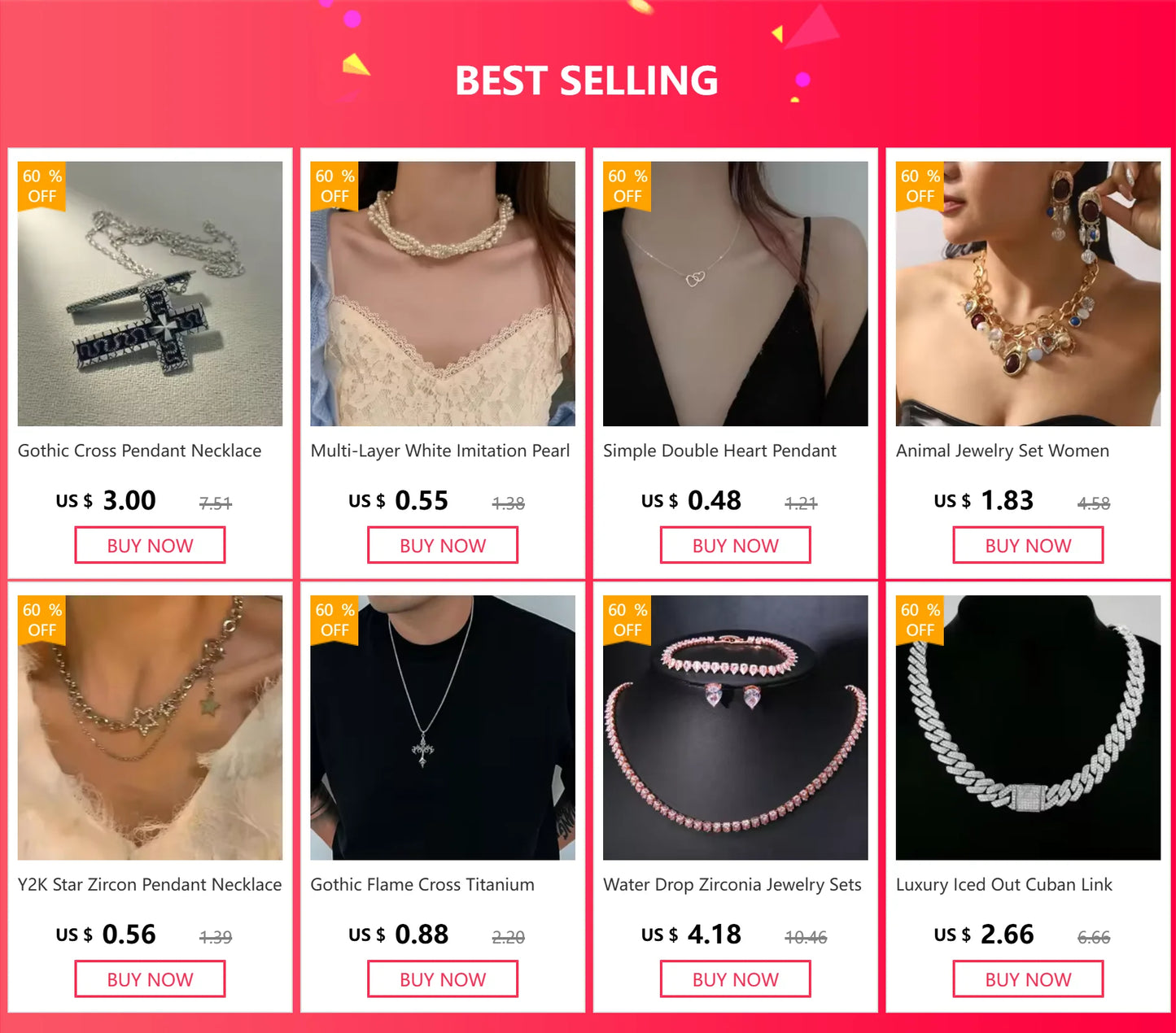 Simple Double Heart Pendant Necklace for Women Couple Stainless Steel Choker Gold Color Chain Wedding Party Friends Jewelry Gift