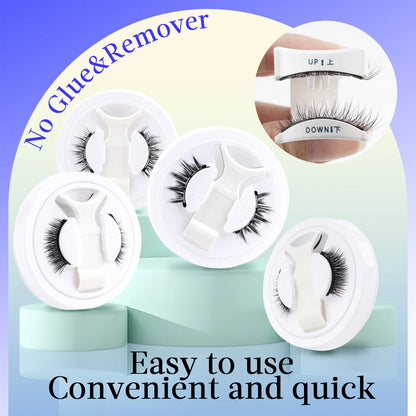YSDO 1Pair Glue-free Magnetic Eyelashes Natural 3D Mink Eyelashes 2025 New Reusable Sensitive Eye Friendly Magnet Eyelash Kit