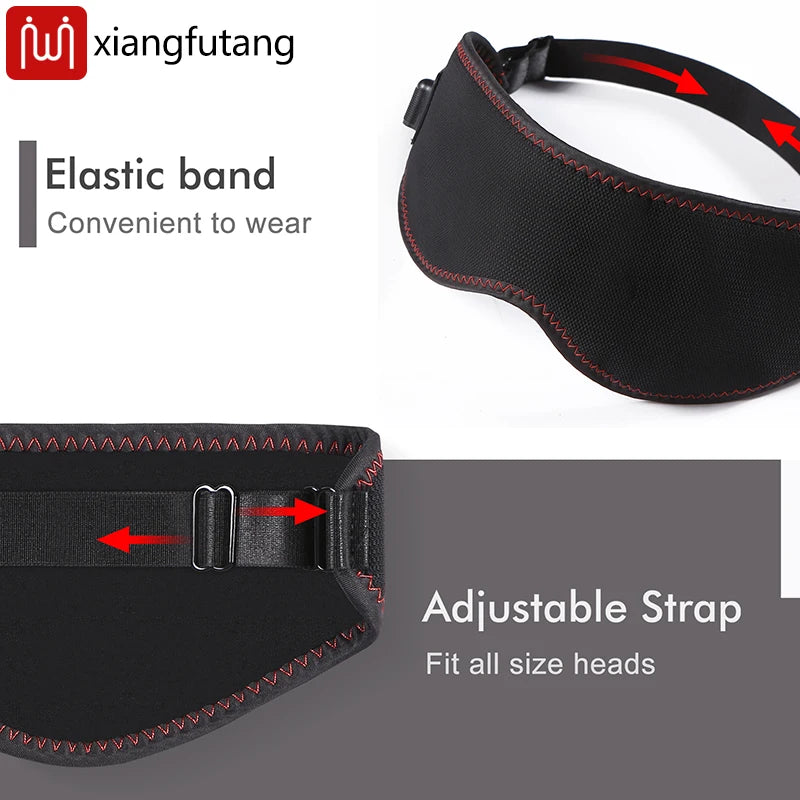 Heating Massage Eye Mask - Hot Compress Relieves Fatigue/Dark Circles, Aids Sleep, 3 Gears Heat & Vibration (For Eye Strain)