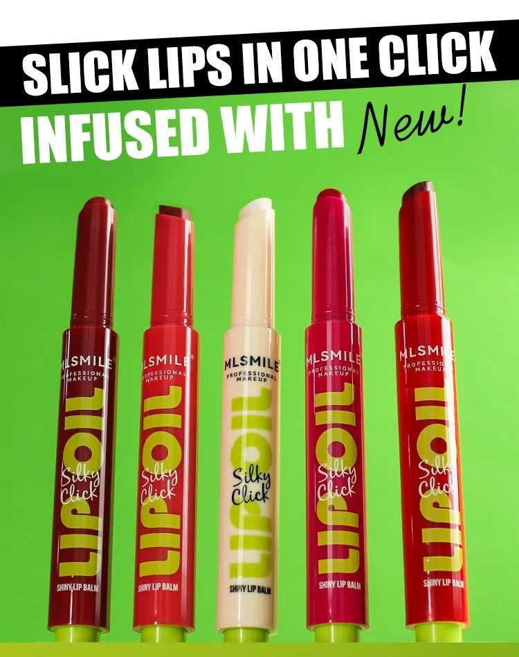 Mirror Glass Solid Lip Glaze Water Light Creamy Lip Gloss 12Hr Moisturizing Tint Avocado Lip Oil Balm Press Lipstick Cosmetic