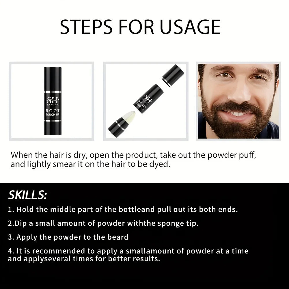 SEVICH Waterproof Hairline & Root Concealer Pen 3g Instant Grey Coverage Hair Shadow Powder Hair Shadow Trimming Root Cover Up