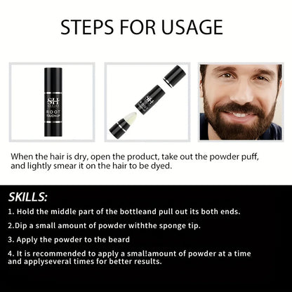 SEVICH Waterproof Hairline & Root Concealer Pen 3g Instant Grey Coverage Hair Shadow Powder Hair Shadow Trimming Root Cover Up