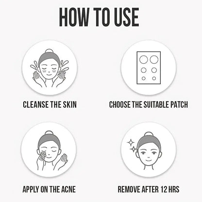 400-1200PCS Invisible Hydrocolloid Pimple Acne Patches Zit Spot Stickers Covering Zits Blemishes W Salicylic Acid & Tea Tree Oil