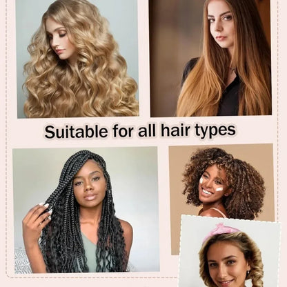 Heatless Curling Rod Headband Soft Hair Curler with Sleeping Bonnet No Heat Hair Rollers Satin Curls Lazy Curlers Styling Tools