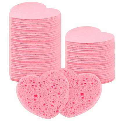 10Pcs Cellulose Face Sponges Compressed Facial Cleansing Massage Tools Pore Exfoliating Makeup Removal Spa Quality