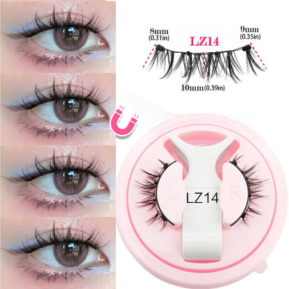 YSDO 1Pair Glue-free Magnetic Eyelashes Natural 3D Mink Eyelashes 2025 New Reusable Sensitive Eye Friendly Magnet Eyelash Kit