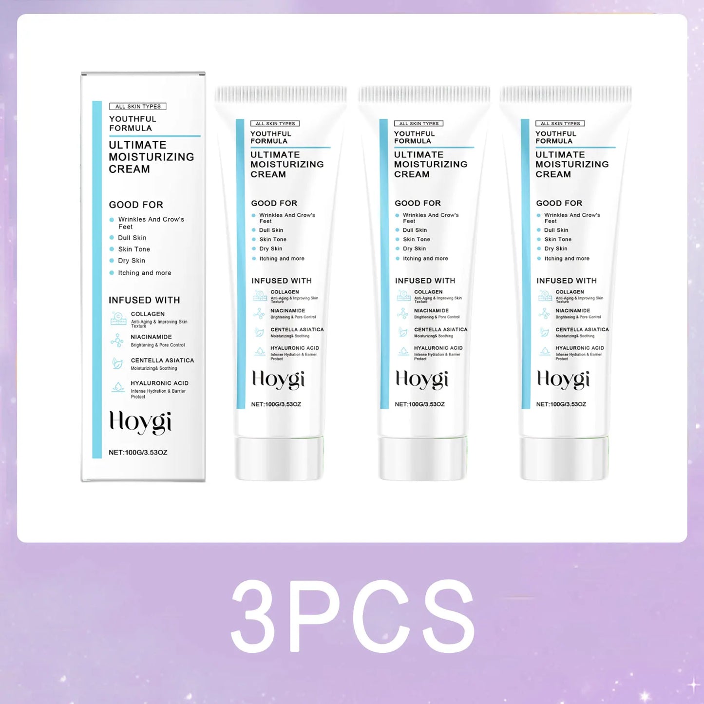 Centella Asiatica Moisturizing Cream Niacinamide Hyaluronic Acid Collagen Firming Wrinkles Reduce Fine Line Dark Spots Skin Care