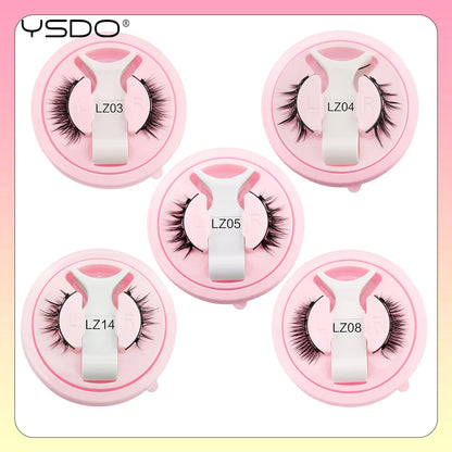 YSDO 1Pair Glue-free Magnetic Eyelashes Natural 3D Mink Eyelashes 2025 New Reusable Sensitive Eye Friendly Magnet Eyelash Kit