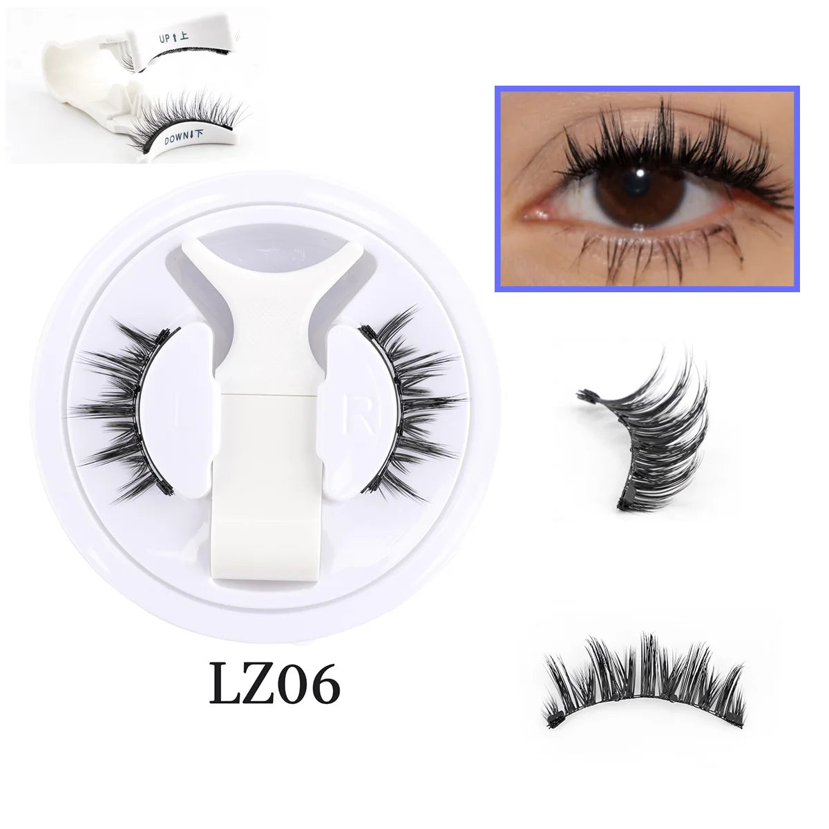 YSDO 1Pair Glue-free Magnetic Eyelashes Natural 3D Mink Eyelashes 2025 New Reusable Sensitive Eye Friendly Magnet Eyelash Kit