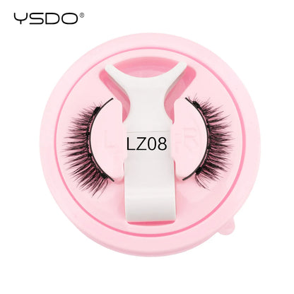 YSDO 1Pair Glue-free Magnetic Eyelashes Natural 3D Mink Eyelashes 2025 New Reusable Sensitive Eye Friendly Magnet Eyelash Kit