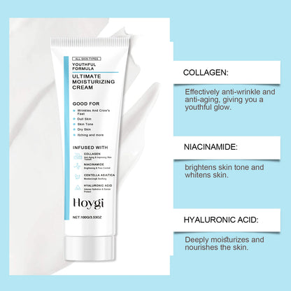 Centella Asiatica Moisturizing Cream Niacinamide Hyaluronic Acid Collagen Firming Wrinkles Reduce Fine Line Dark Spots Skin Care