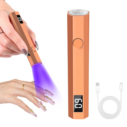 Mini UV Light Cure Nails Lamp for Gel Nails LED Nail Lamp for Gel Polish Manicure USB Rechargeabl Nail Dryer for Fast Curing