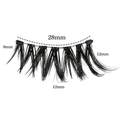 YSDO 1Pair Glue-free Magnetic Eyelashes Natural 3D Mink Eyelashes 2025 New Reusable Sensitive Eye Friendly Magnet Eyelash Kit