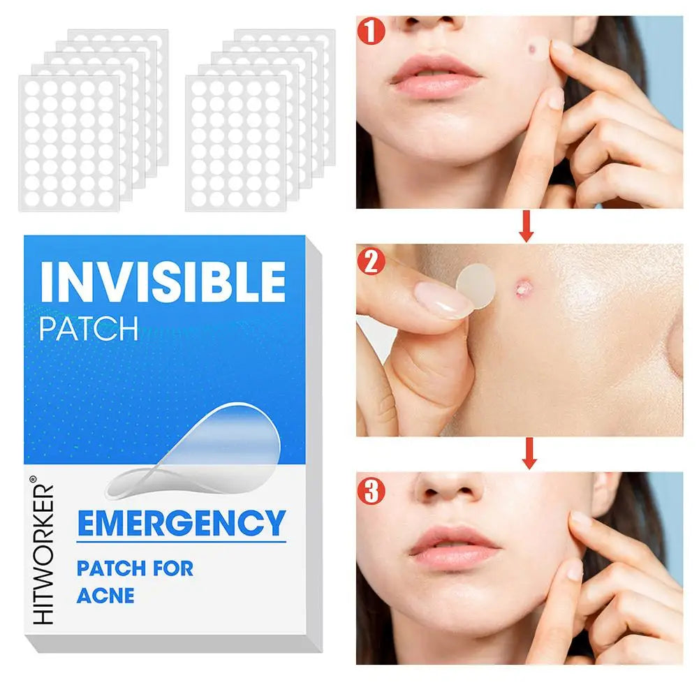 400-1200PCS Invisible Hydrocolloid Pimple Acne Patches Zit Spot Stickers Covering Zits Blemishes W Salicylic Acid & Tea Tree Oil
