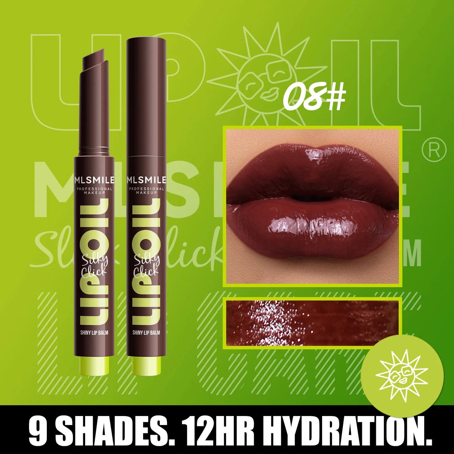 Mirror Glass Solid Lip Glaze Water Light Creamy Lip Gloss 12Hr Moisturizing Tint Avocado Lip Oil Balm Press Lipstick Cosmetic