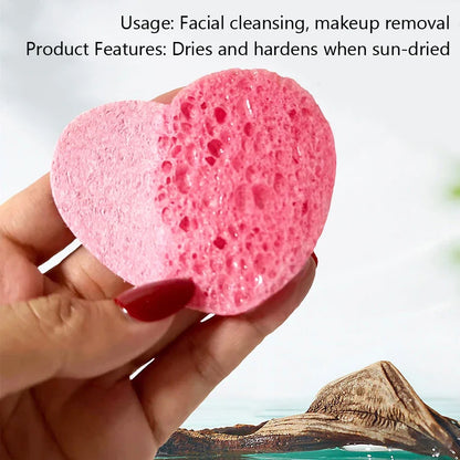 10Pcs Cellulose Face Sponges Compressed Facial Cleansing Massage Tools Pore Exfoliating Makeup Removal Spa Quality